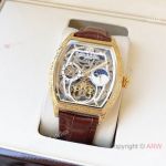 High Quality Replica VACHERON CONSTANTIN Malta Different Colors Leather Strap Different Colors Face Dial Different Colors Stainless Steel Case Watch 42*12mm